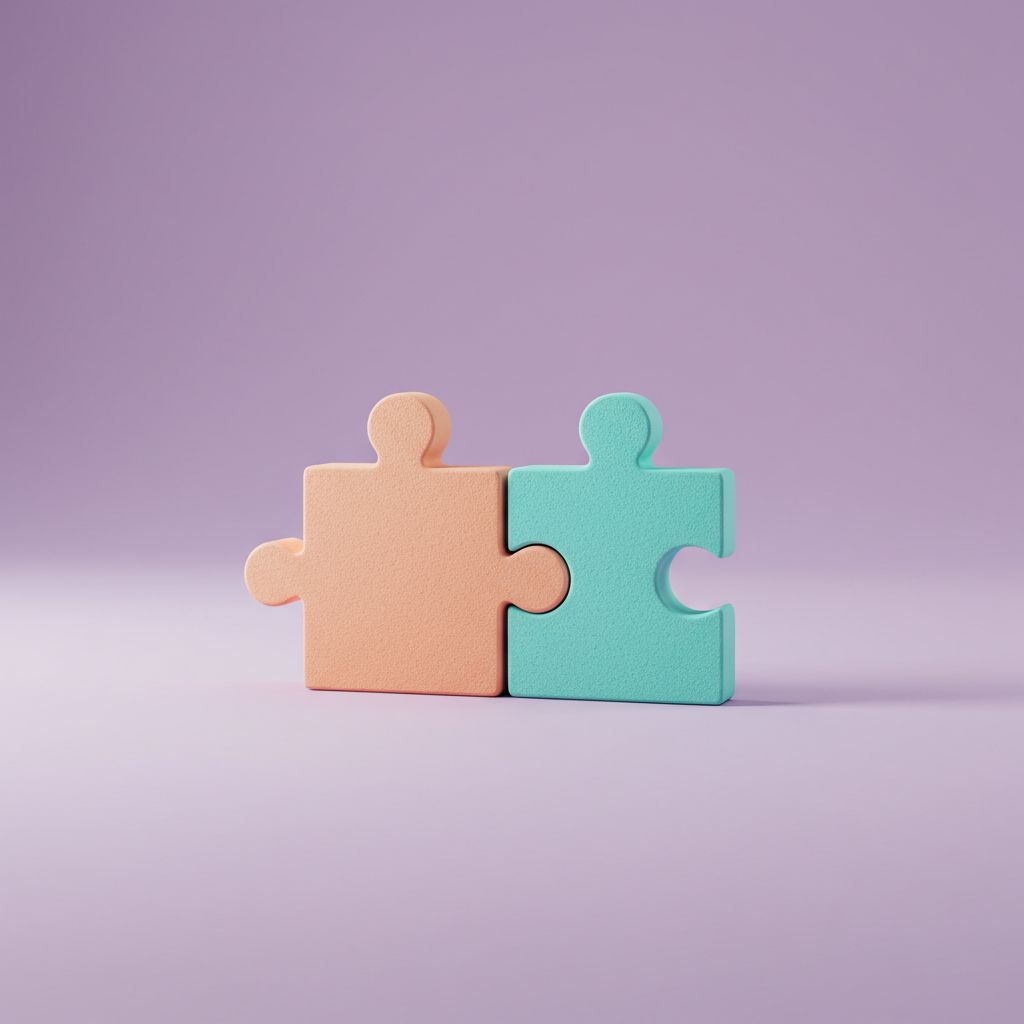 Illustration representing empathy or connection between people